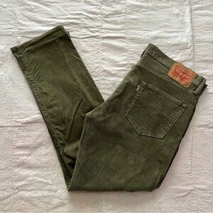Levi’s green corduroy 511 jeans
